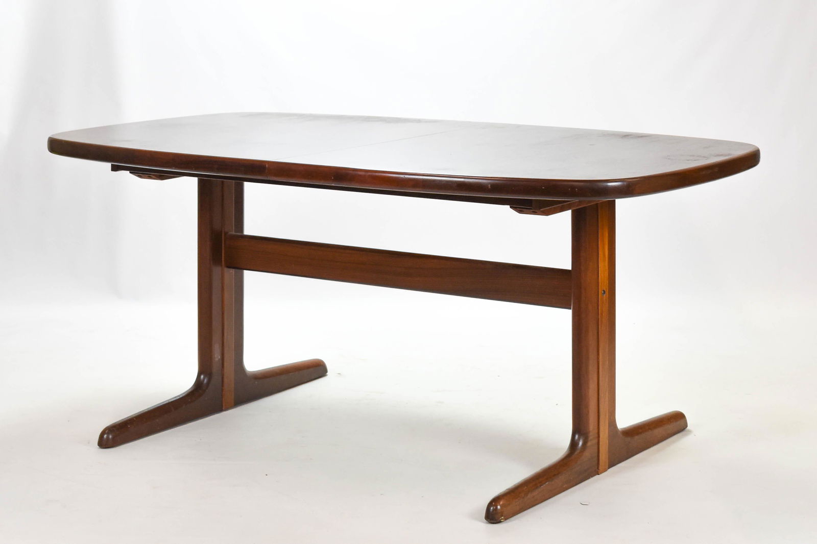 Danish Modern Skovby Walnut Dining Table w/Leaves (1 of 10)