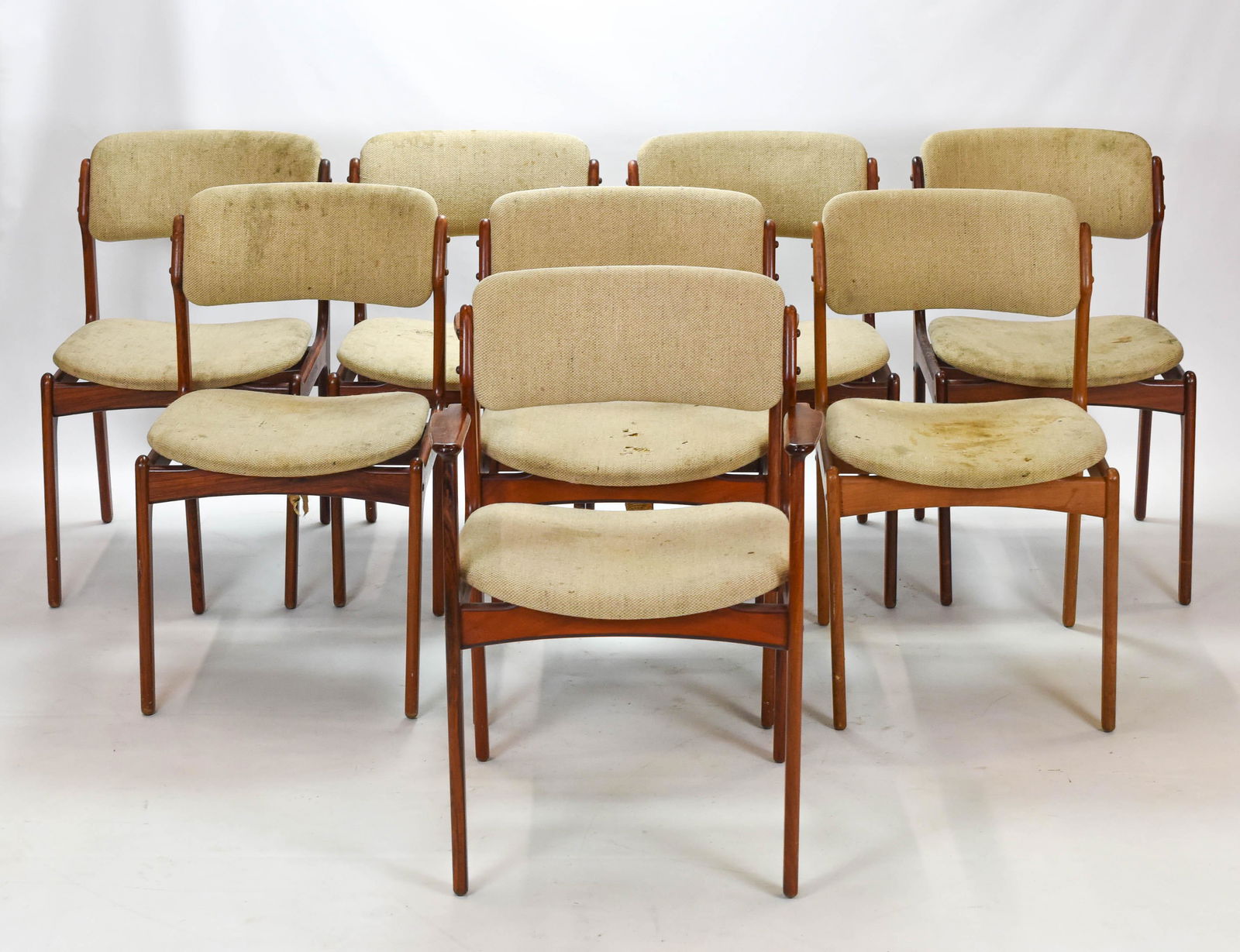 Eight Erik Buch Model 49 Dining Chairs Danish MCM (1 of 8)