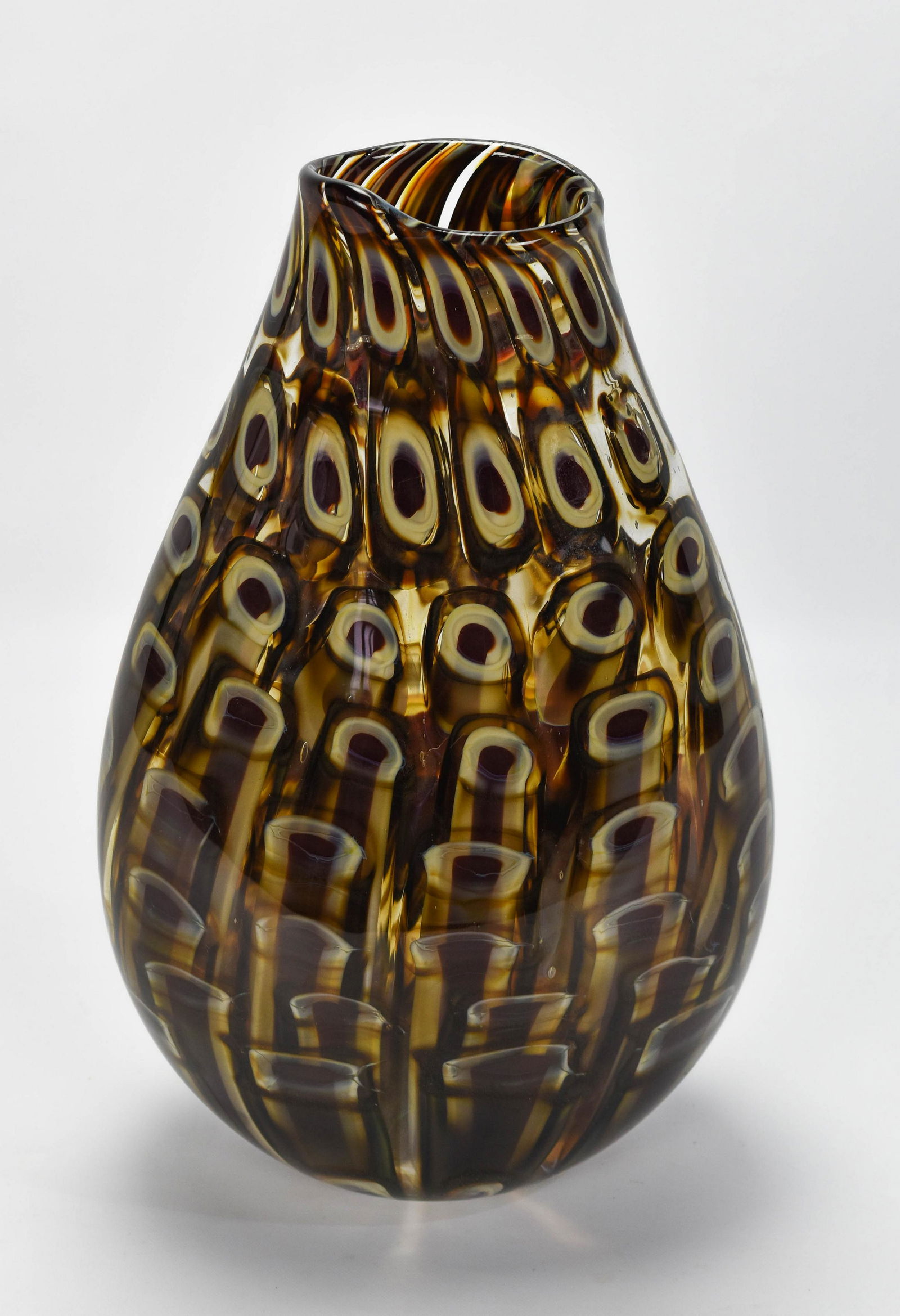 Large Modern Studio Art Glass Vase Italian Style (1 of 9)