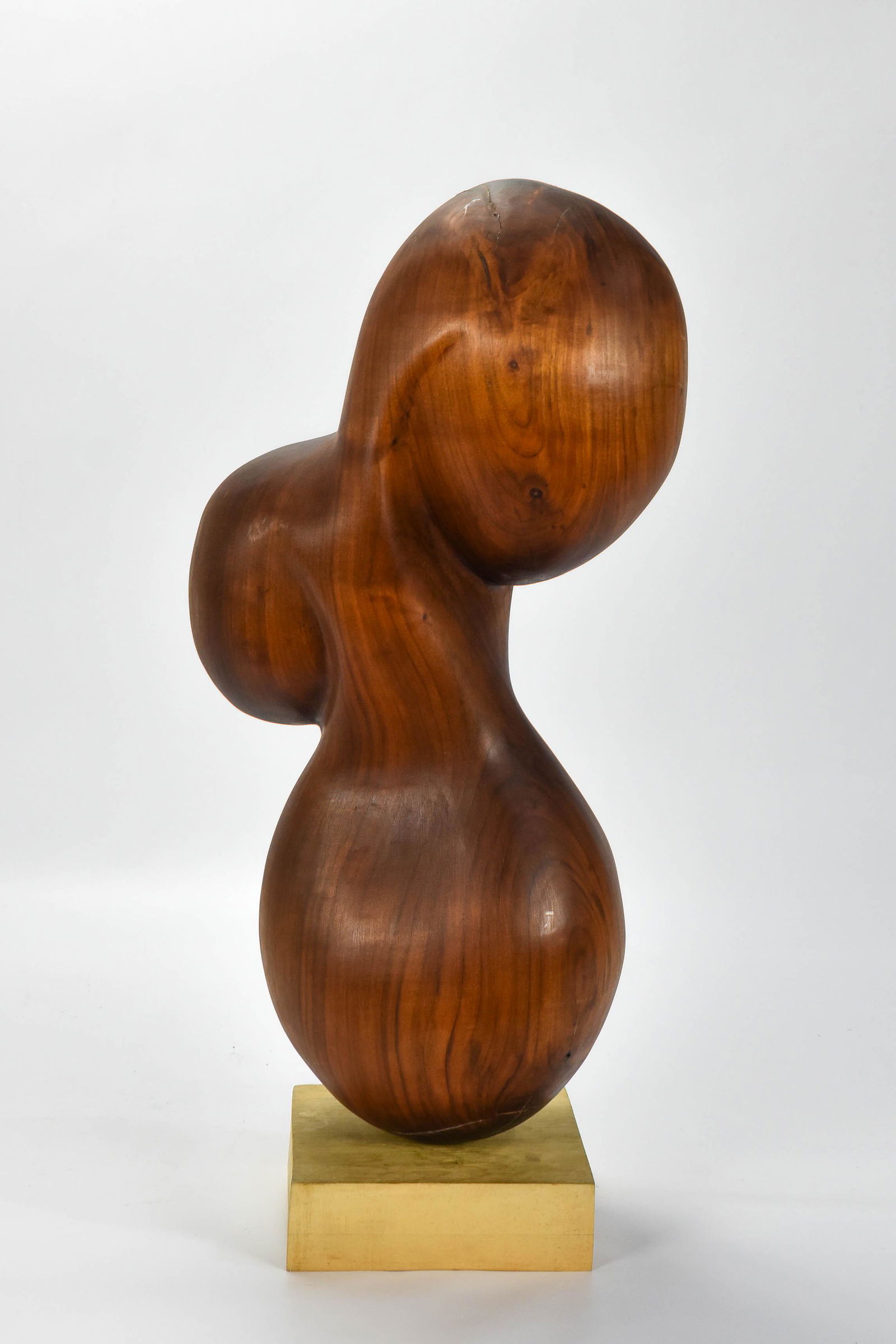MCM Brancusi Style Carved Wood Biomorphic Sculpture (1 of 8)