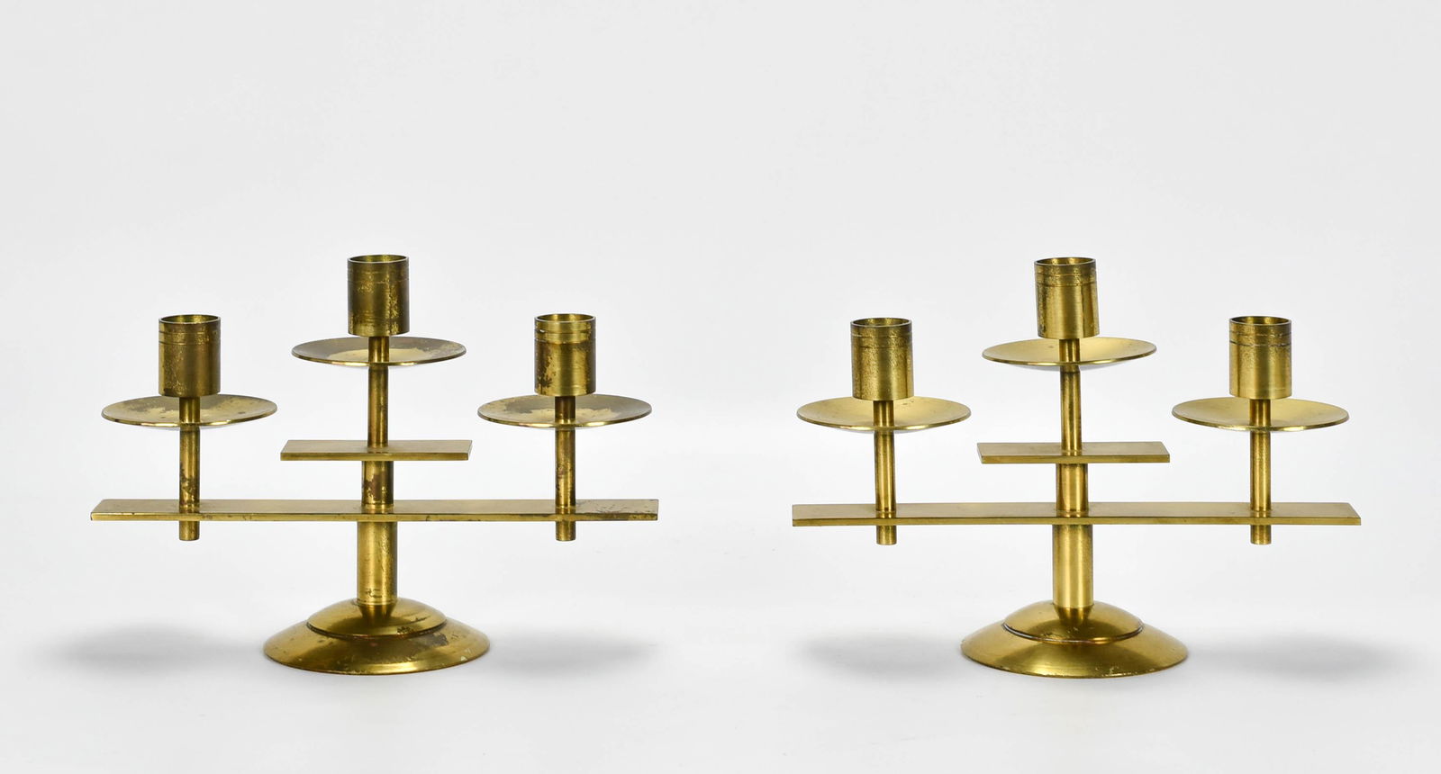 Dantorp MCM Danish Modern Brass Candlestick Pair (1 of 10)