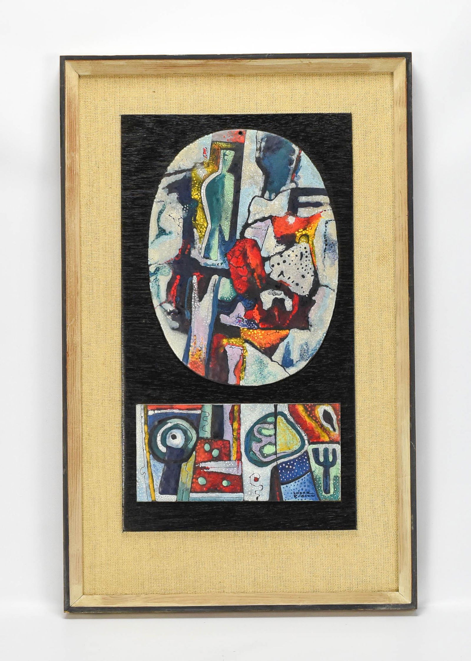 Enamel on Copper Plaque Group by Lopez Rodezno (1 of 7)