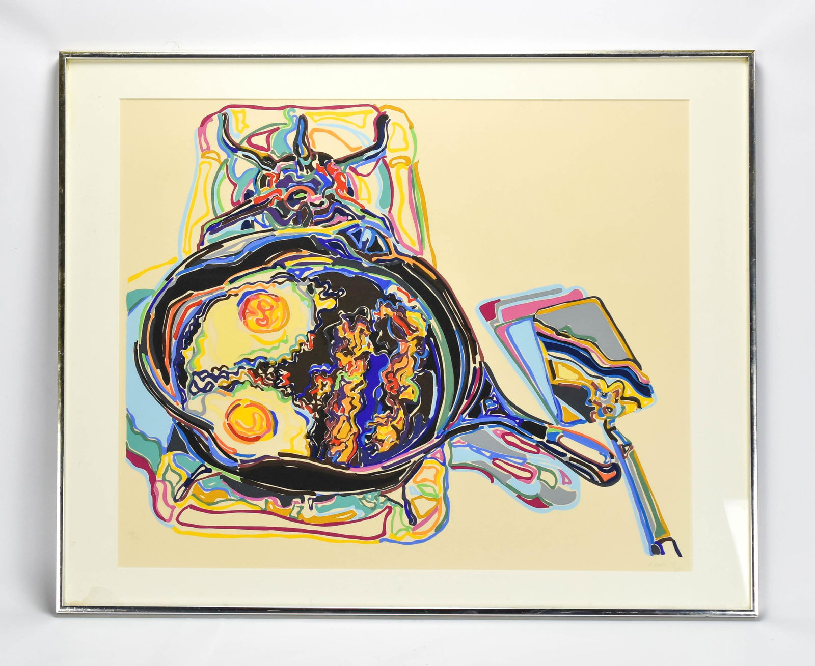 1972 Fried Egg Silkscreen Print Signed/Numbered (1 of 5)