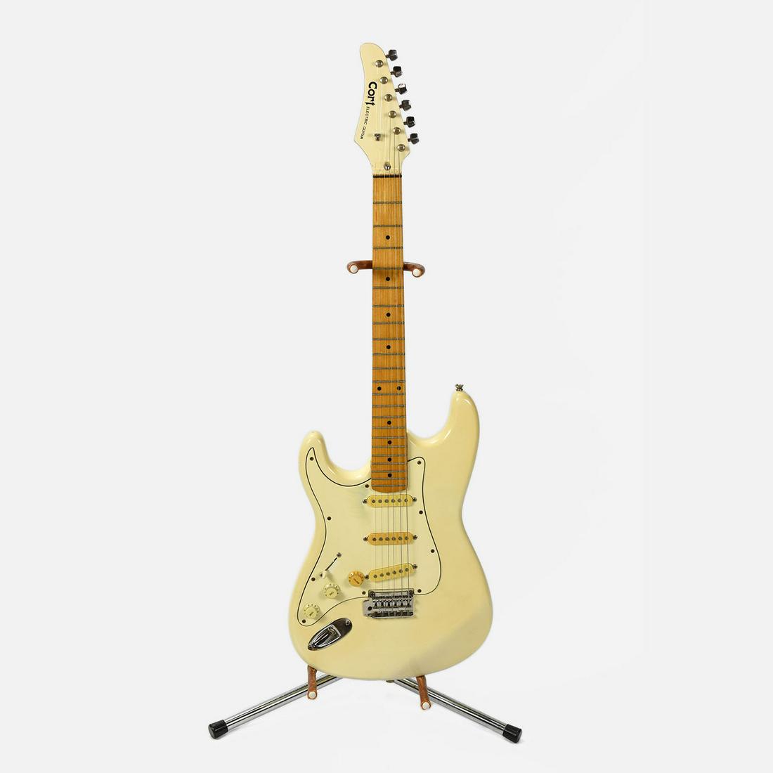 Vintage White Cort Solid Body Electric Guitar Lefty (1 of 8)