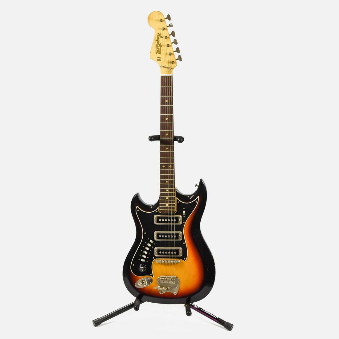 1965 Hagstrom III Sunburst Electric Guitar Lefty (1 of 8)