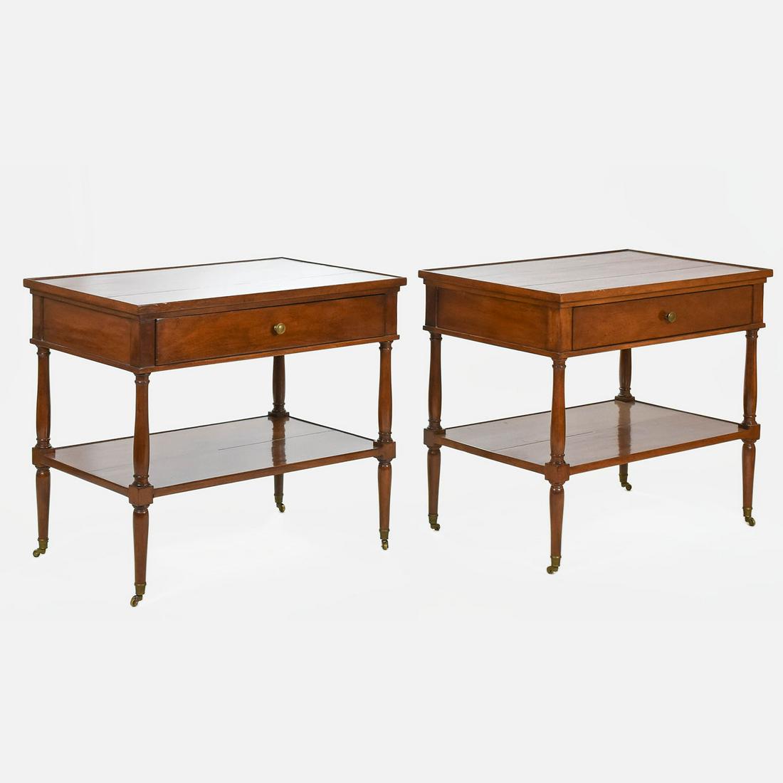 Pair Dessin Fournir One Drawer Side Tables (1 of 8)