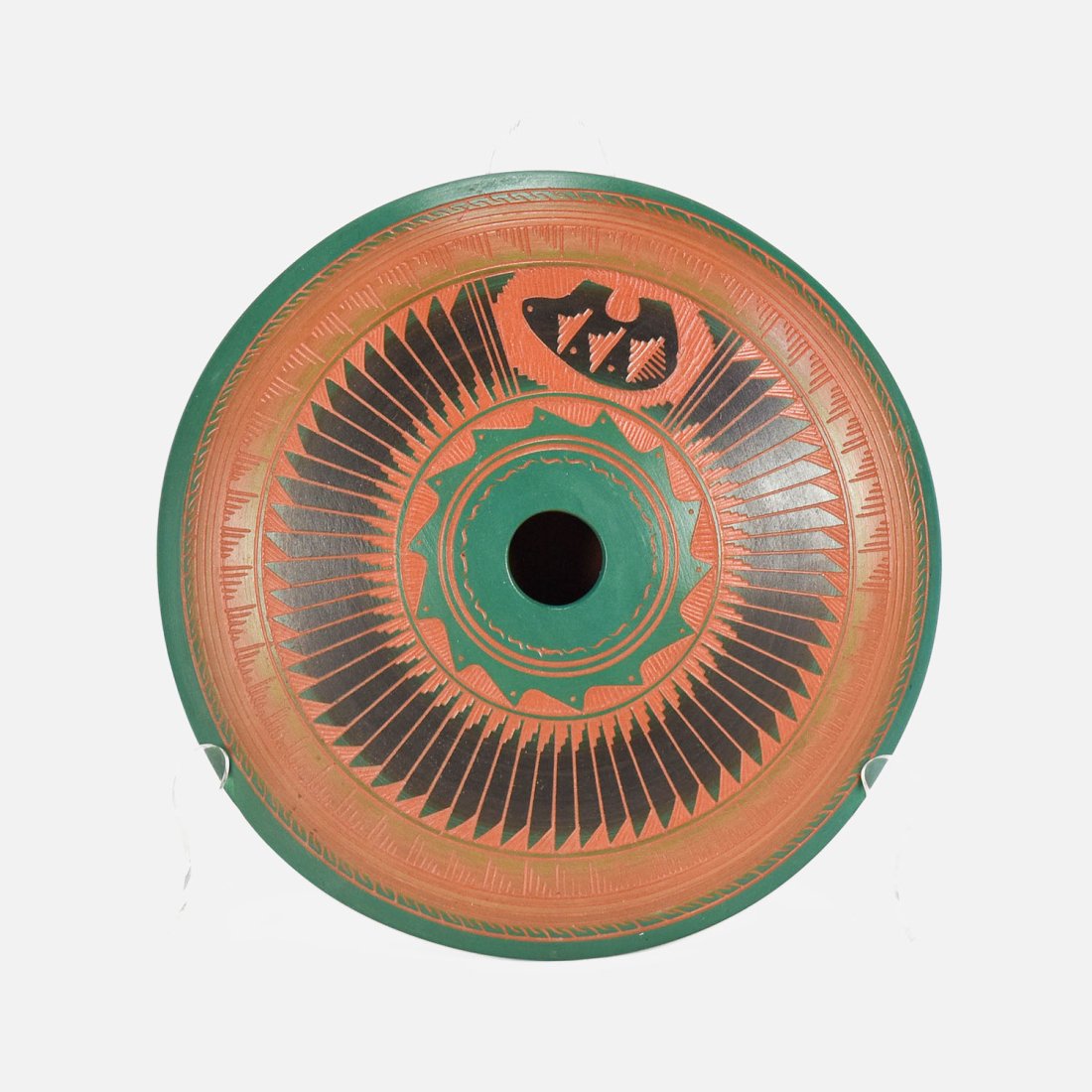 Bernice Watchman Navajo Carved Pottery Seed Pot (1 of 9)