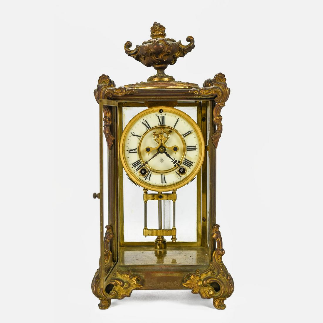 Ansonia Marquis Crystal Regulator Shelf Clock (1 of 12)