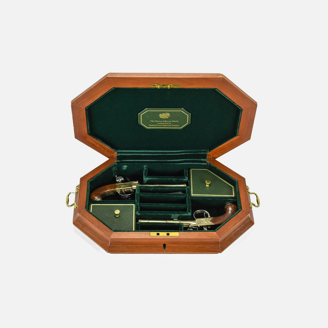 Cased Pair U.S.H.S. Thomas Jefferson Pistols (1 of 20)