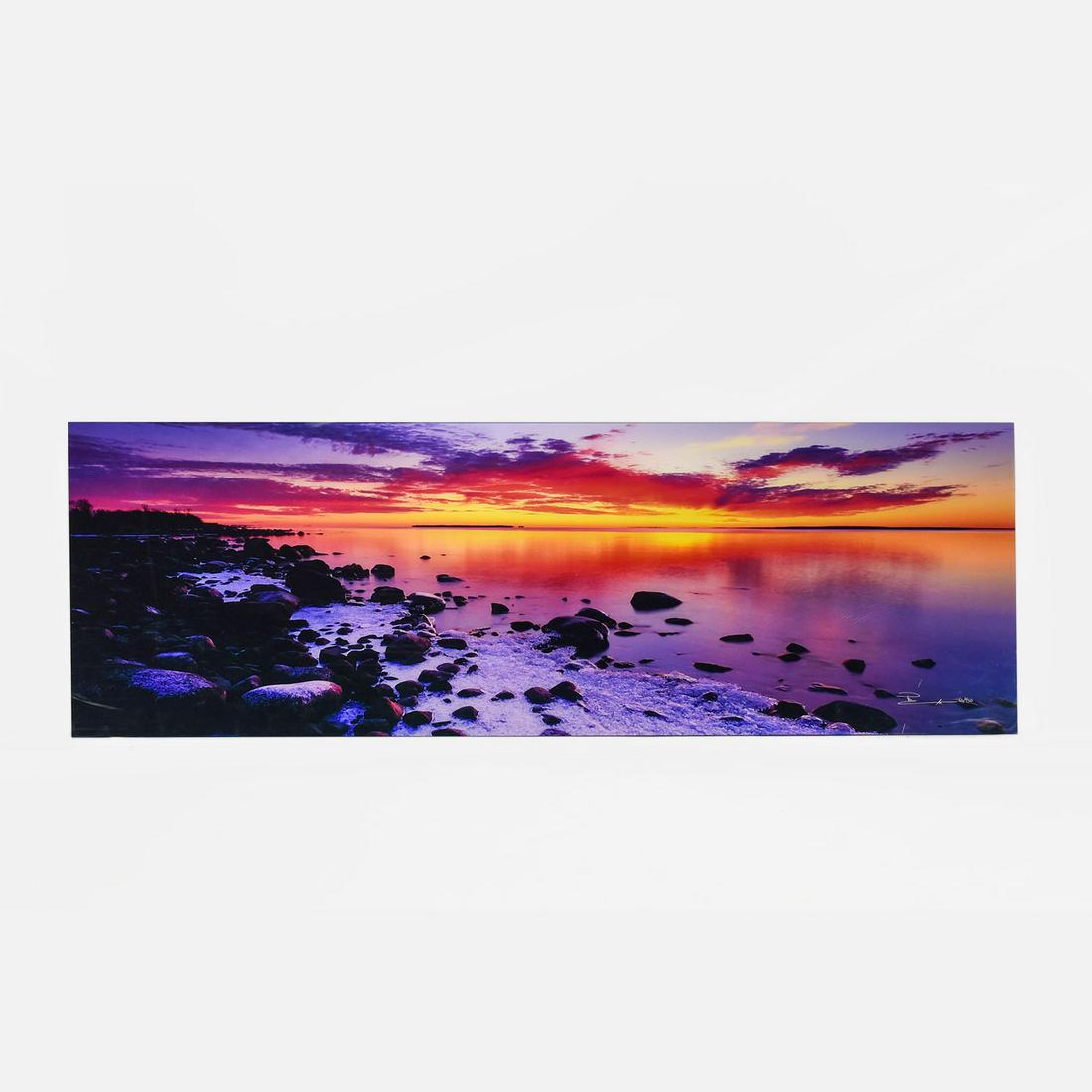 Lik, Peter Landscape Photograph on Acrylic "ICE LAND" 60/950: This very large original limited edition photograph on paper was mounted using highly refined acrylic, a process developed by Lik Galleries, and is one of about a dozen Peter Lik landscape photographs
