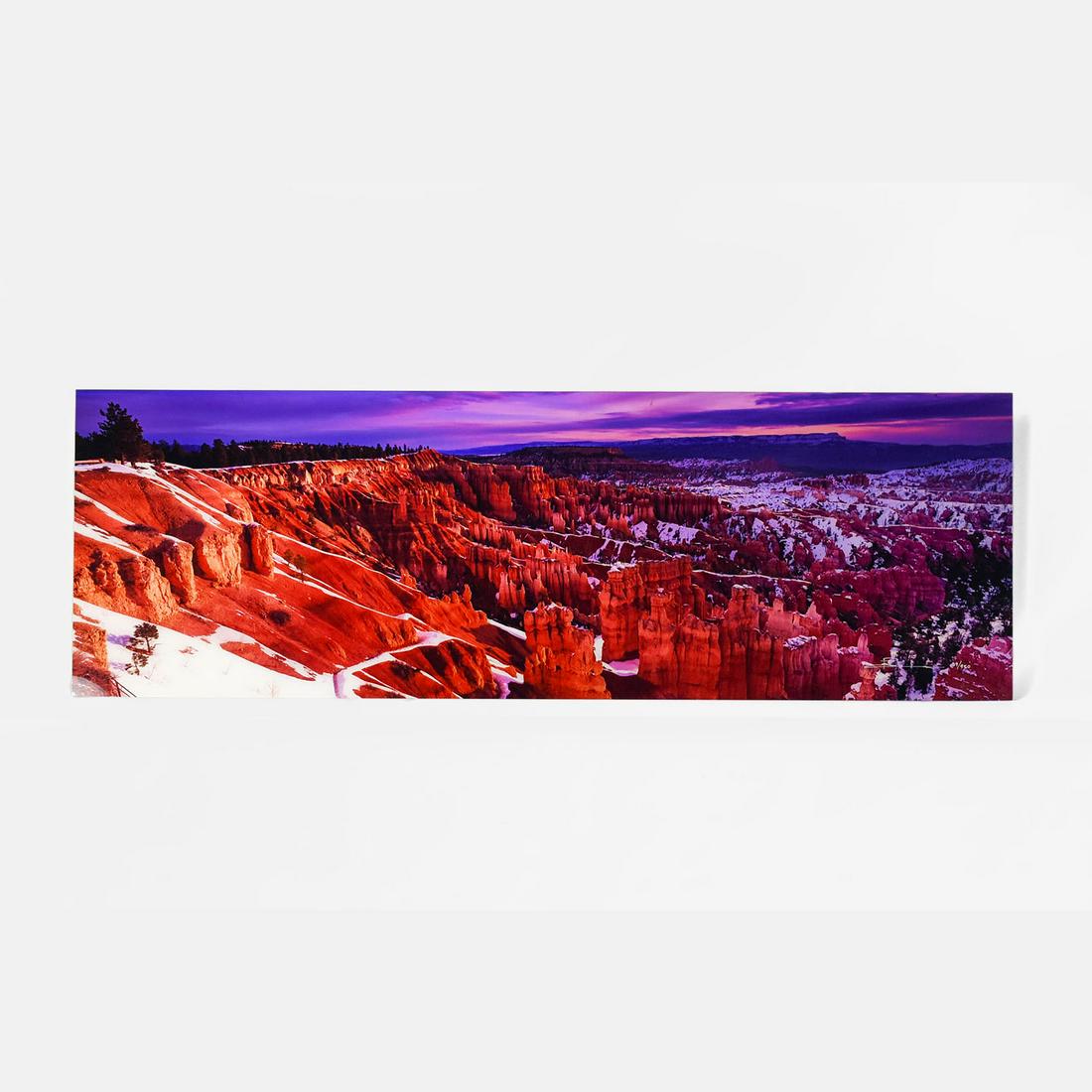 Lik, Peter Landscape Photograph on Acrylic "CANYON GLOW" 39/950: This very large original limited edition photograph on paper was mounted using highly refined acrylic, a process developed by Lik Galleries, and is one of about a dozen Peter Lik landscape photographs