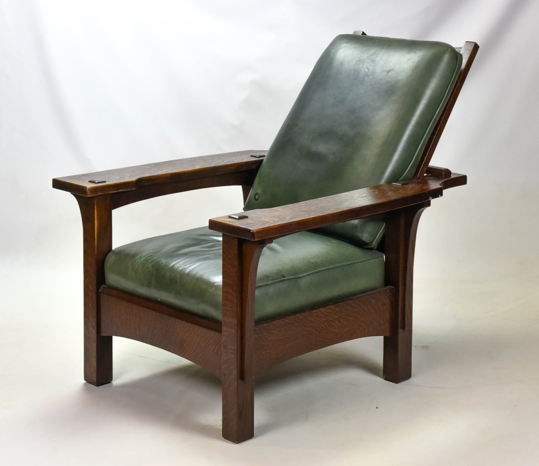 Voorhees Mission Oak Arts & Crafts Morris Chair (1 of 10)
