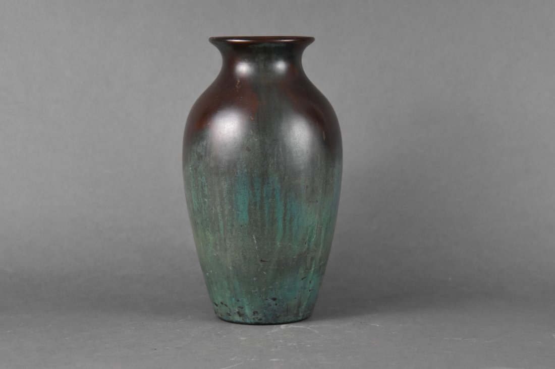 Fine 12" Clewell Copper Clad Mission Art Pottery Vase (1 of 9)