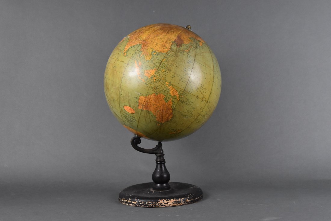 Prouty-Branch Magnus 12" Table Top World Globe on Wood Metal Stand (1 of 10)