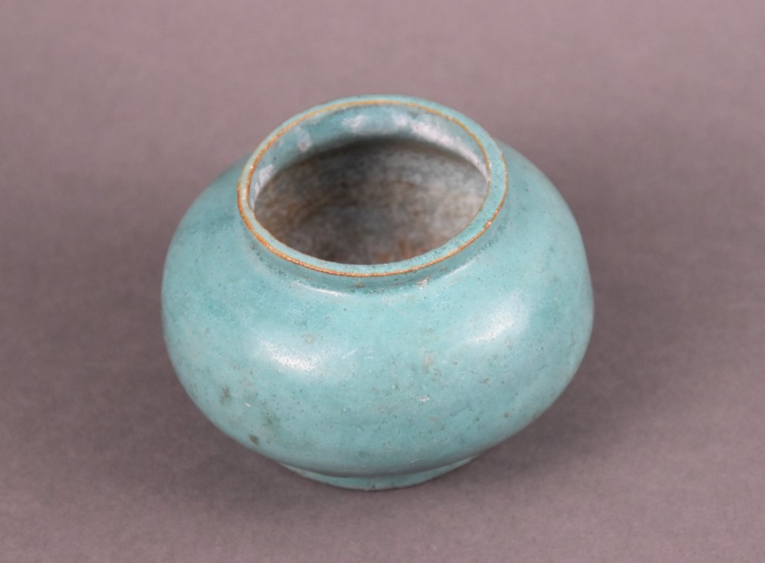 Small Signed Art Pottery Squatty Mission Vase Bowl Signed (1 of 8)