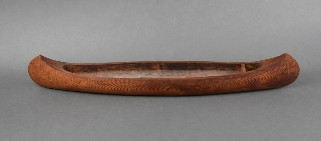 W. Klotz Native American Style Carved Solid Wood Indian Model Canoe (1 of 12)