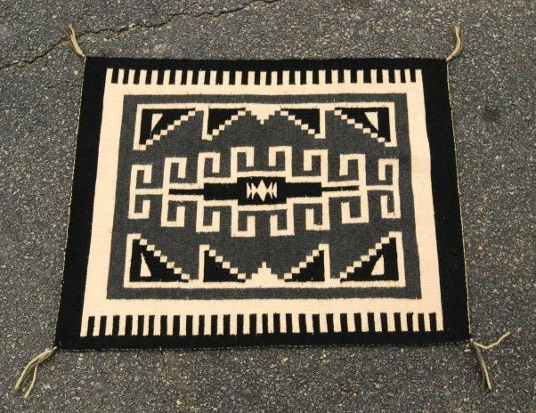 Native American Indian Navajo Wool Saddle Blanket Rug (1 of 3)