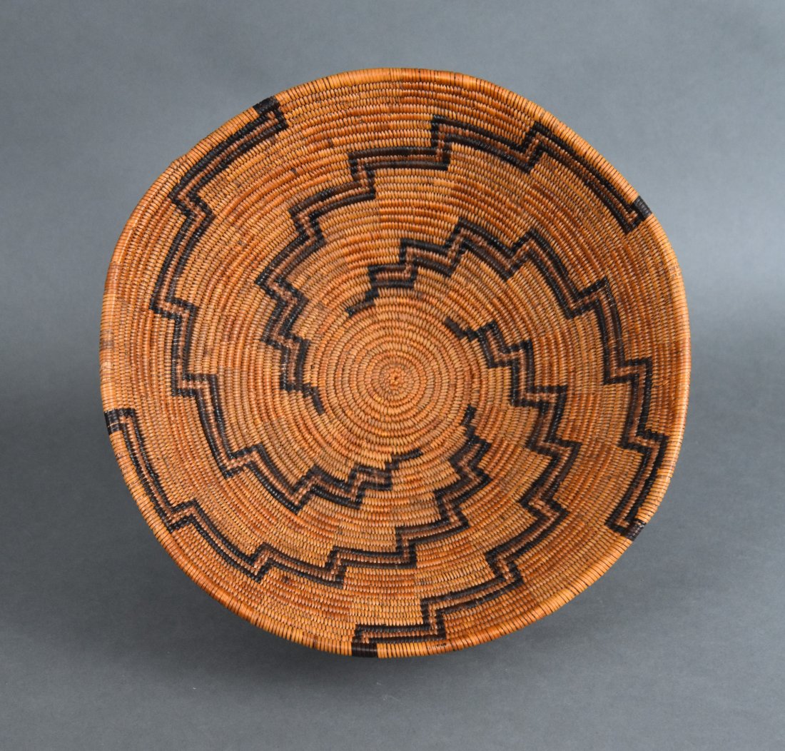 Vintage 1930s Pima Native American Indian Basket Bowl (1 of 5)