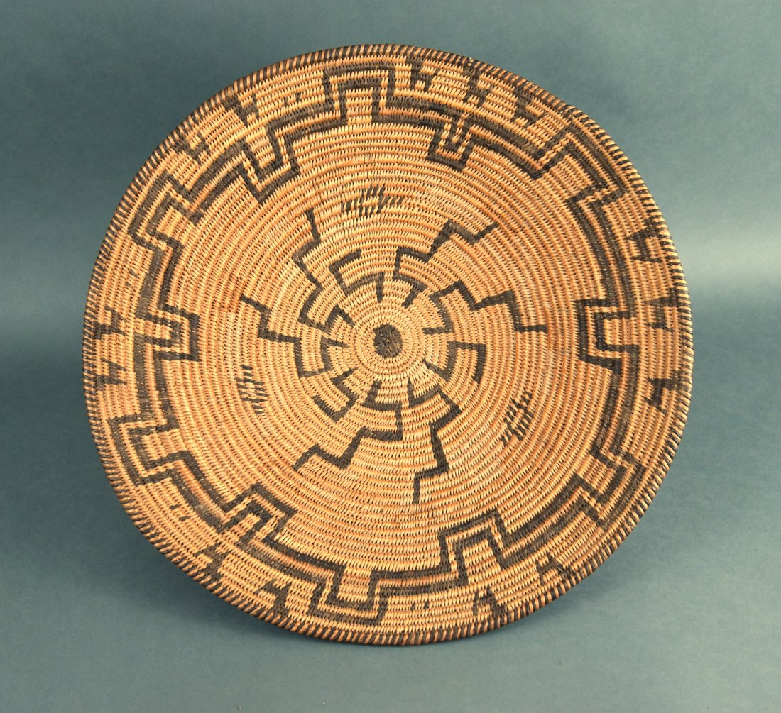 Pima Native American Indian Basket Tray (1 of 7)