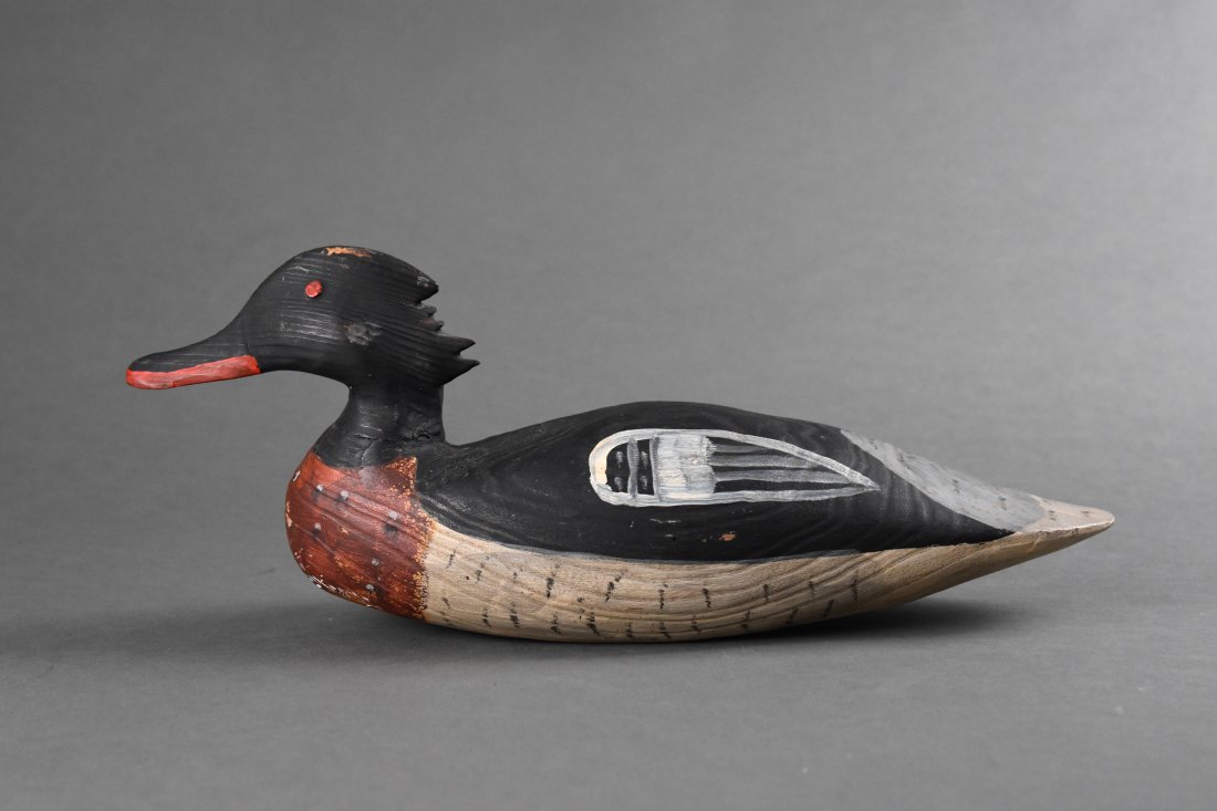 Jimmy Bowden Branded Merganser Duck Decoy Chincoteague Virginia (1 of 9)