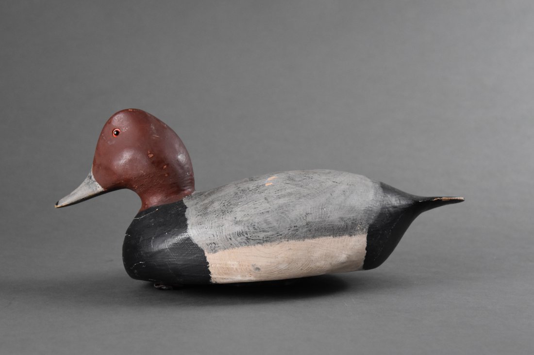 Jimmy Bowden Chincoteague Virginia Carved Duck Decoy Branded (1 of 9)