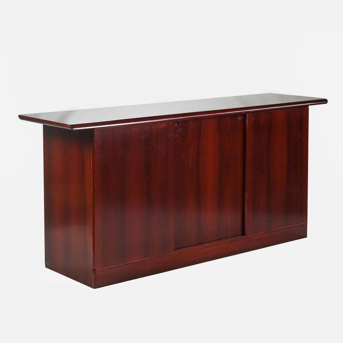 MCM 1970s Rosewood Buffet Credenza: Ca. last half 20thC. Very good condition overall.