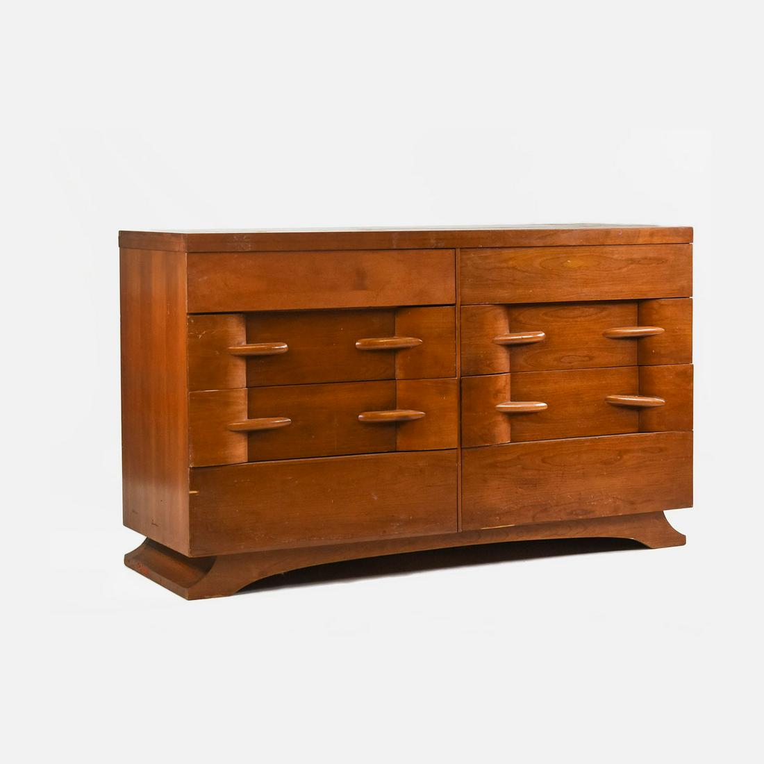 Machine Age Gilbert Rhode Style Eight Drawer Modernist Dresser (1 of 9)