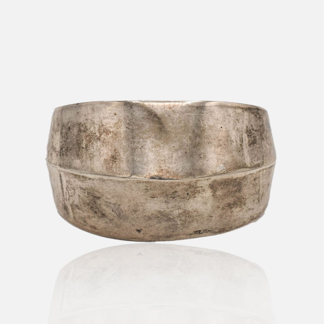 HC W Yellowhorse Navajo Sterling Silver Cuff Bracelet (1 of 8)