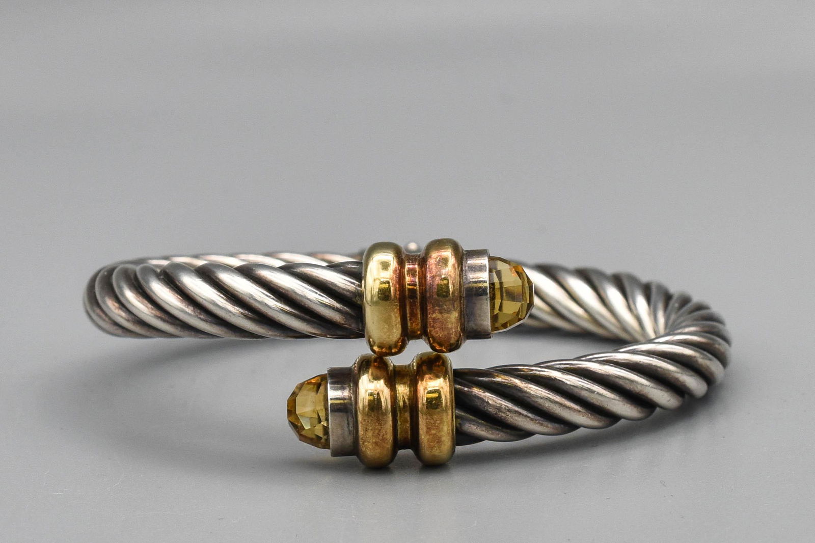 18k Sterling Silver Italina Bangle Braclet (1 of 10)