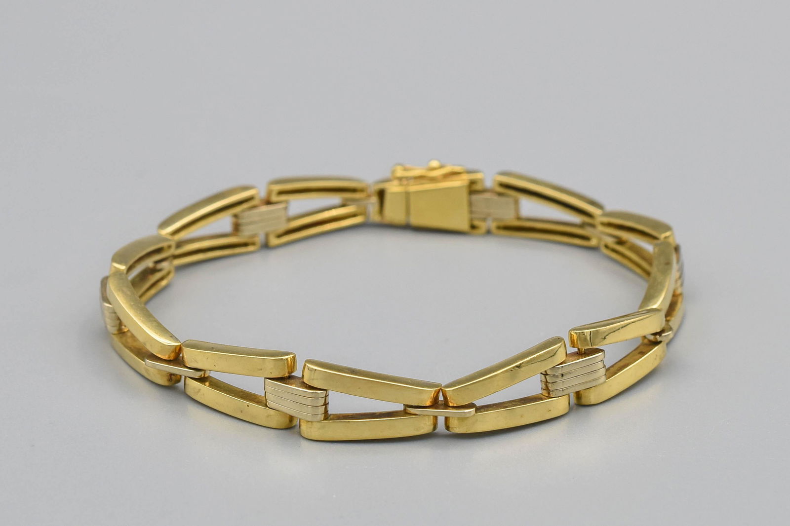 18K Gold Link Bracelet (1 of 4)