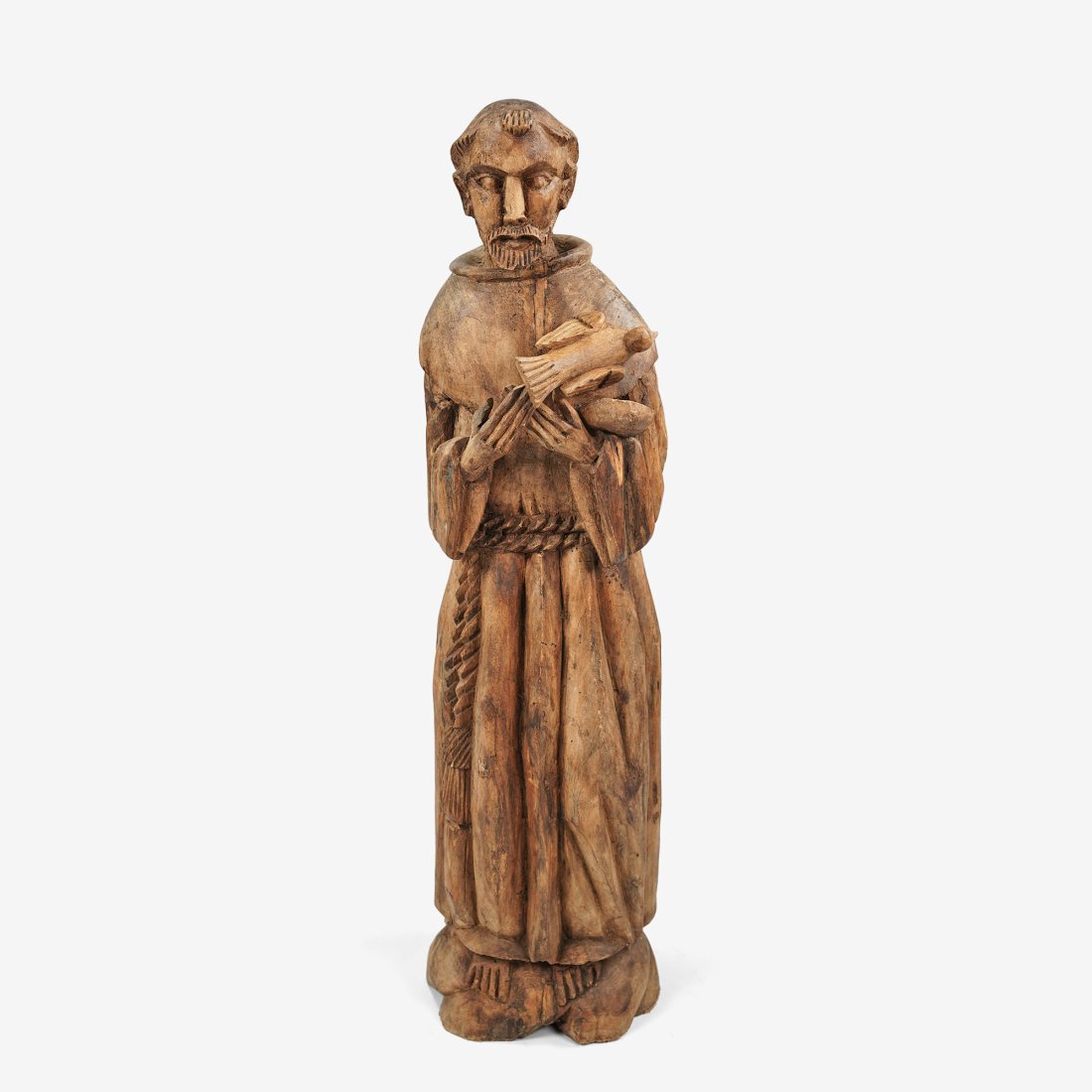 20th C Continental Wood Carving of St. Francis (1 of 7)