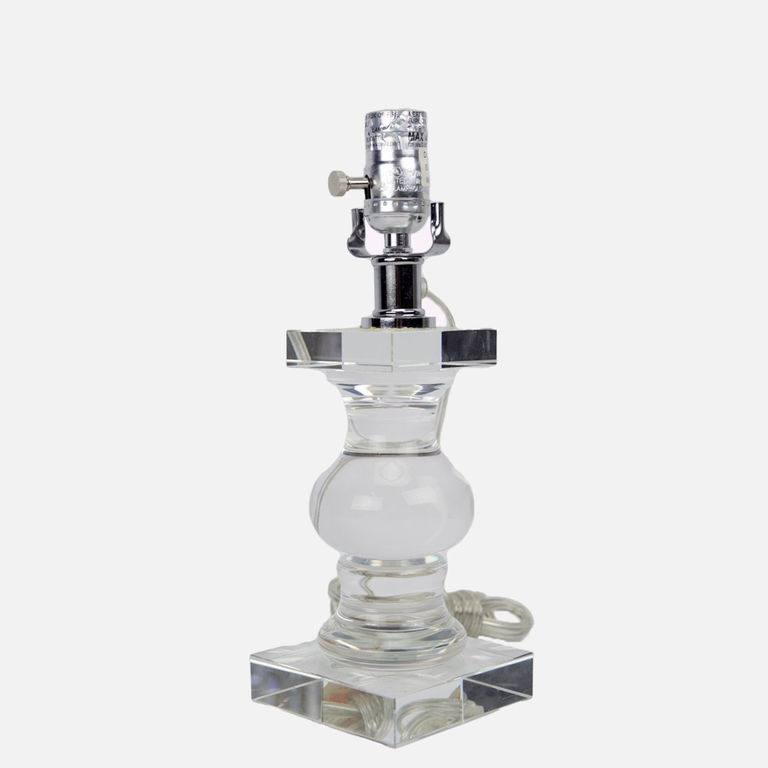 Vintage Crystal Baluster Form Table Lamp (1 of 7)