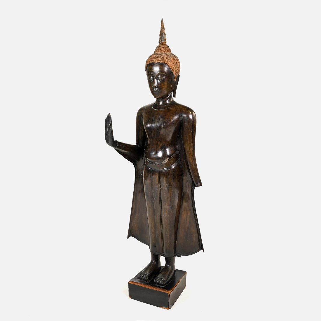 Large 50" Bronze Statue of a Standing Buddha (1 of 12)