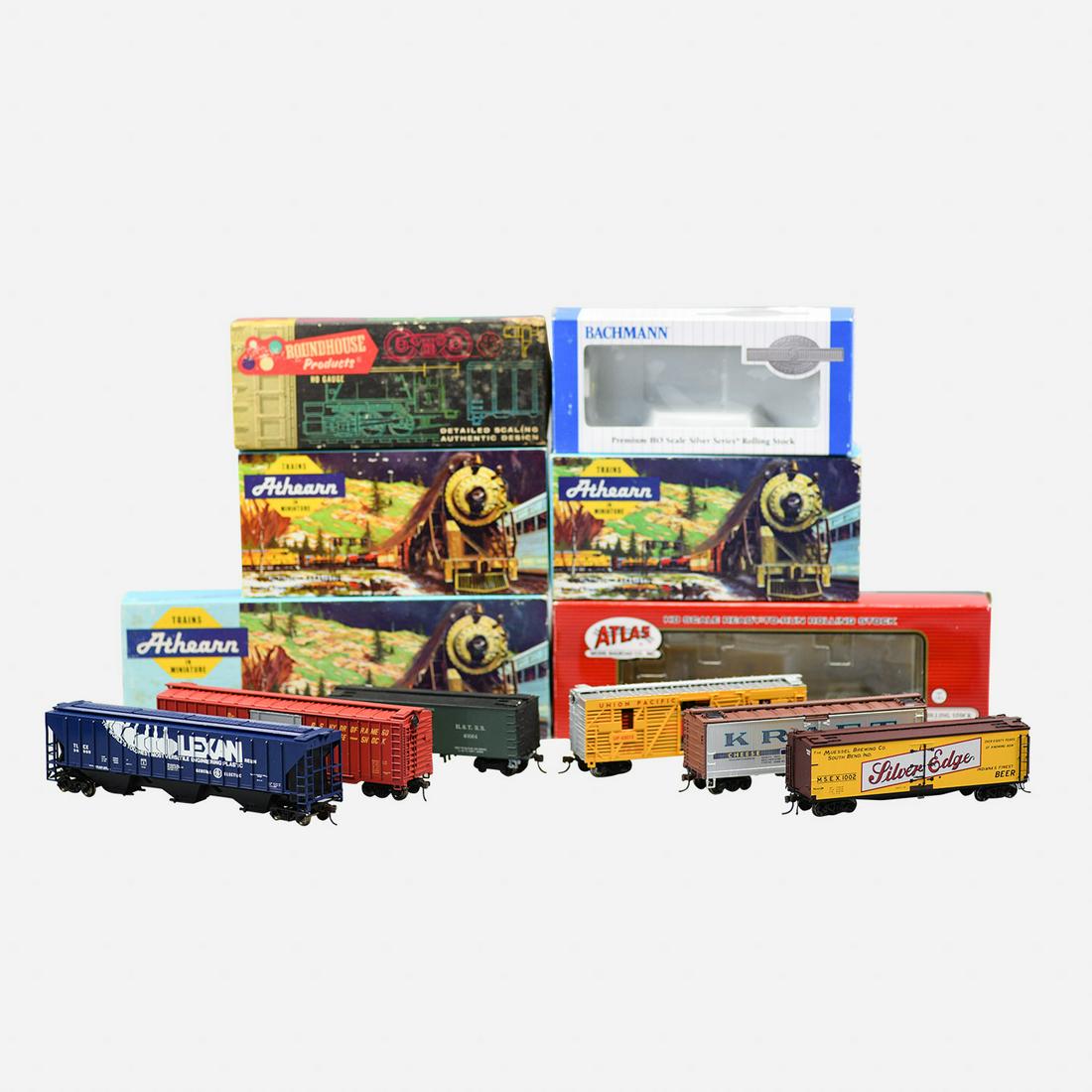 Six Various Brands HO Model Trains Athearn Atlas KCS (1 of 18)