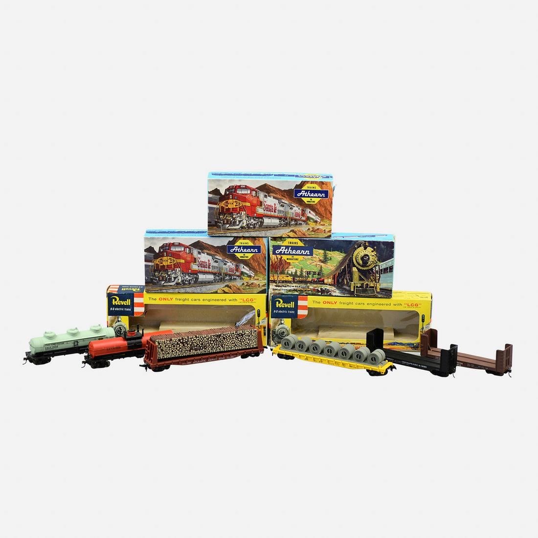 Three Athearn and Two Revell Model HO Trains (1 of 11)