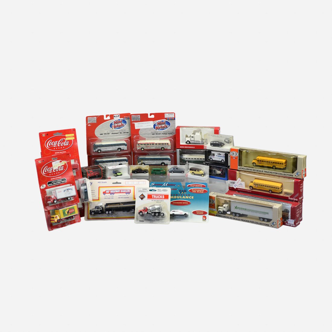 Mini HO Scale Trucks & Cars (1 of 16)