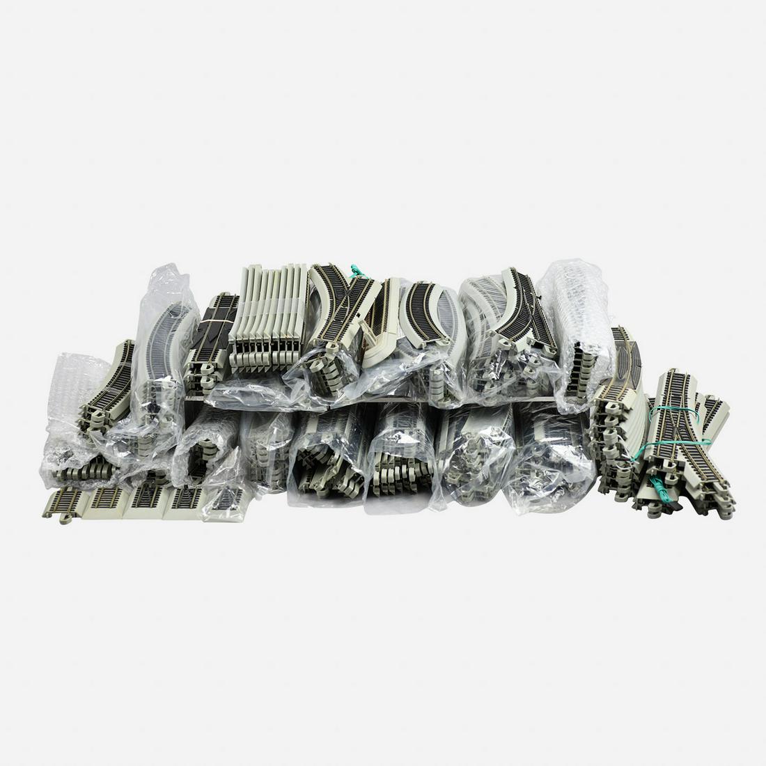 Large Box of Bachmann HO Scale Model Train Tracks (1 of 9)