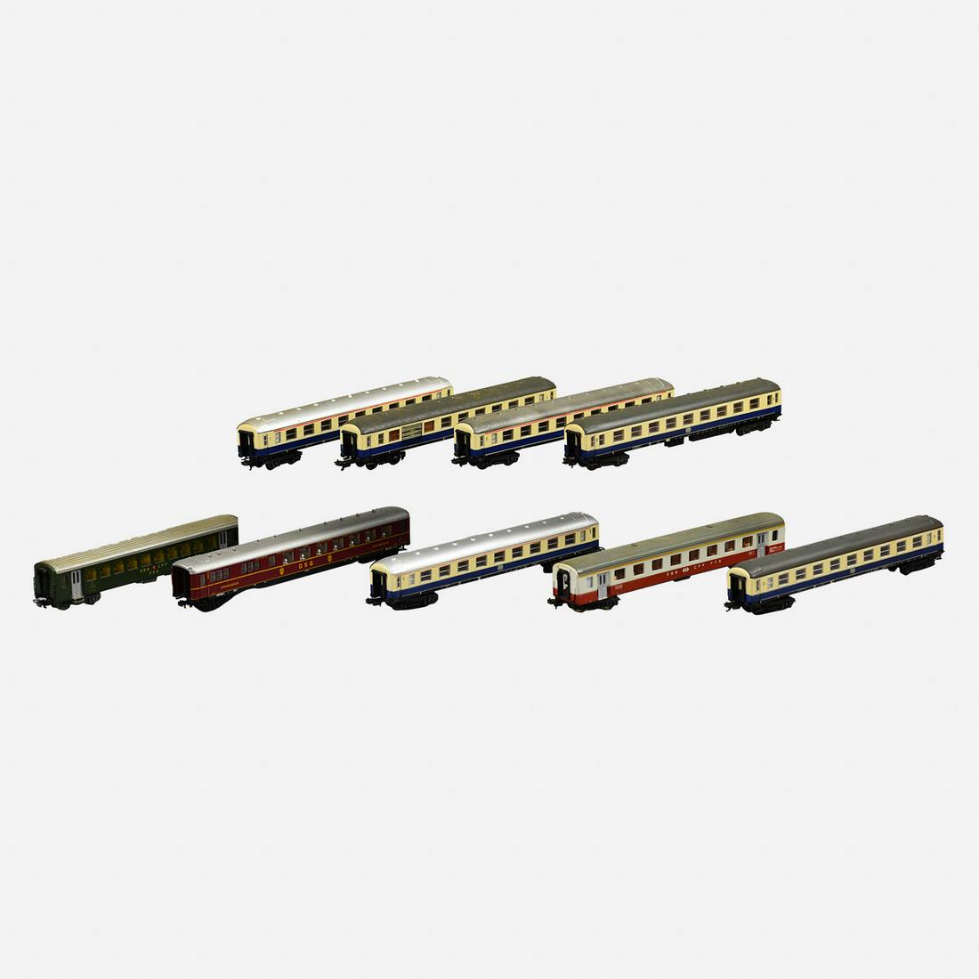 Nine Various European Brand HO Scale Model Passenger Trains (1 of 16)