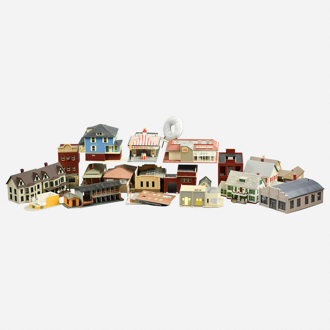 Box of HO Scale Model Buildings without Boxes (1 of 9)