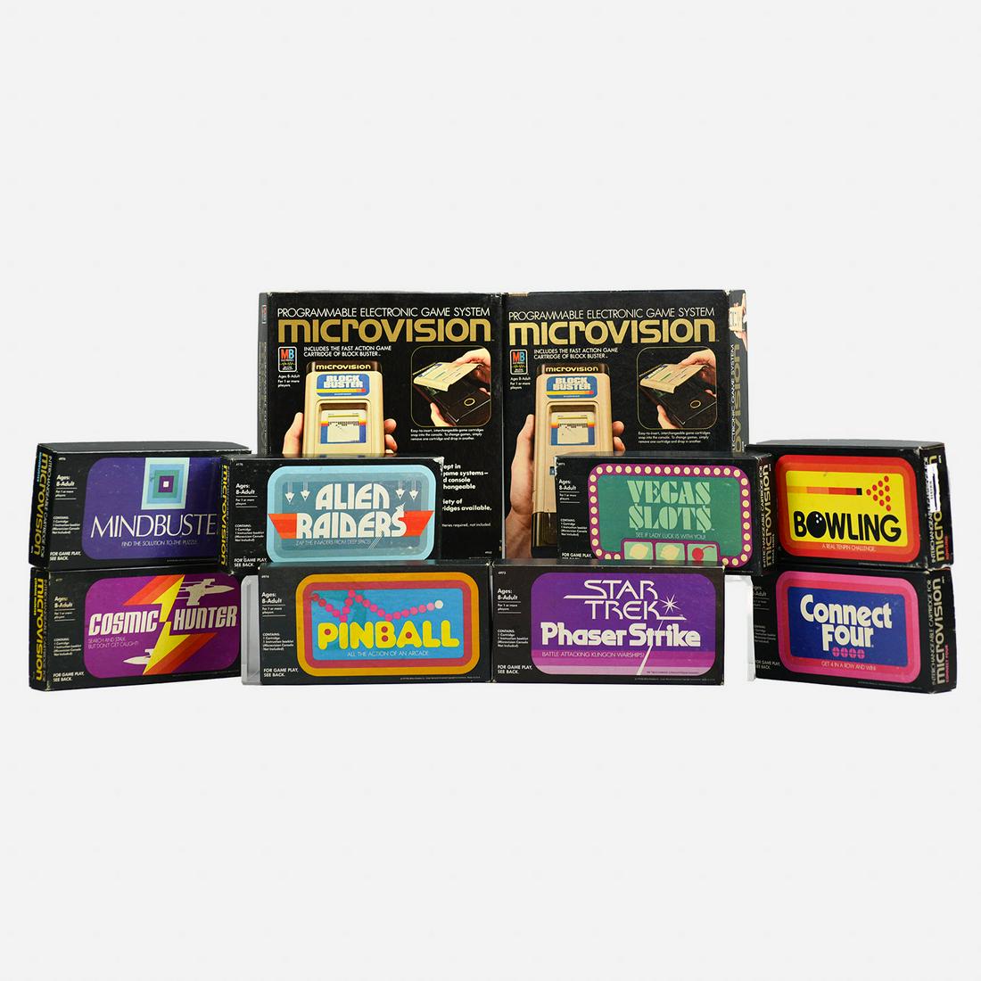Two Microvsion Game Consoles Vintage 1979 Milton Bradley W/ Boxes & Eight Title Games (1 of 11)