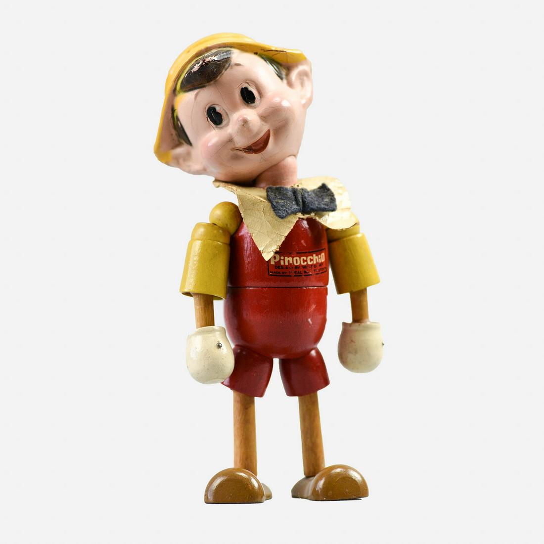 Antique American Composition & Wood Walt Disney's Pinocchio Doll Ideal Novelty & Toy Co (1 of 16)