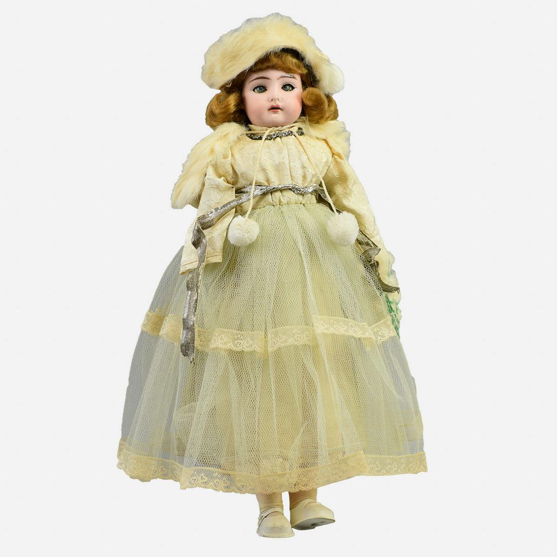 Antique Eighteen Inch Kestner Darling Porcelein Doll w/Winter Fur Outfit (1 of 20)