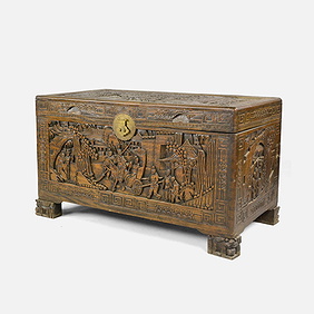 Vintage Camphor Trunk from Shanghai - Early 20thC Vintage Camphor Trunk from Shanghai - Early 20thC