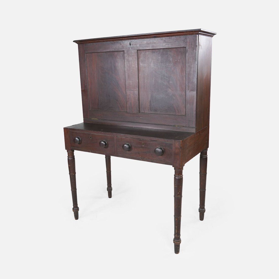 Antique 19thC Walnut Plantation Desk Stephen Chase Estate Portsmouth New Hampshire (1 of 19)