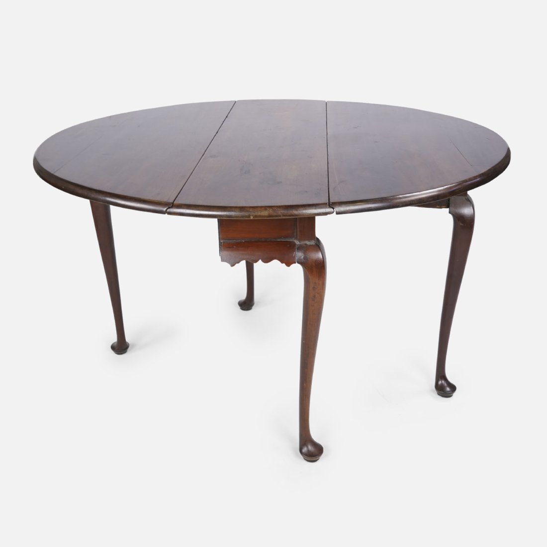 Antique 18thC American Mahogany Queen Anne Gate Leg Drop-Leaf Table (1 of 15)