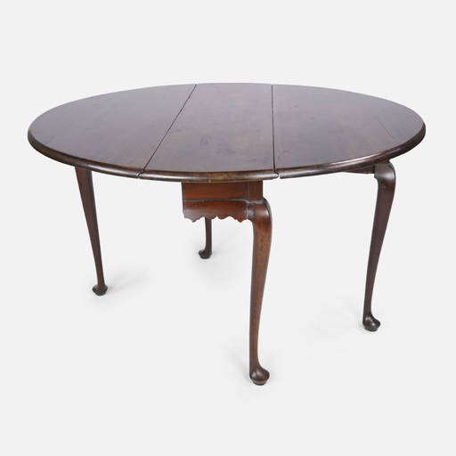 Antique 18thC American Mahogany Queen Anne Gate Leg DropLeaf Table