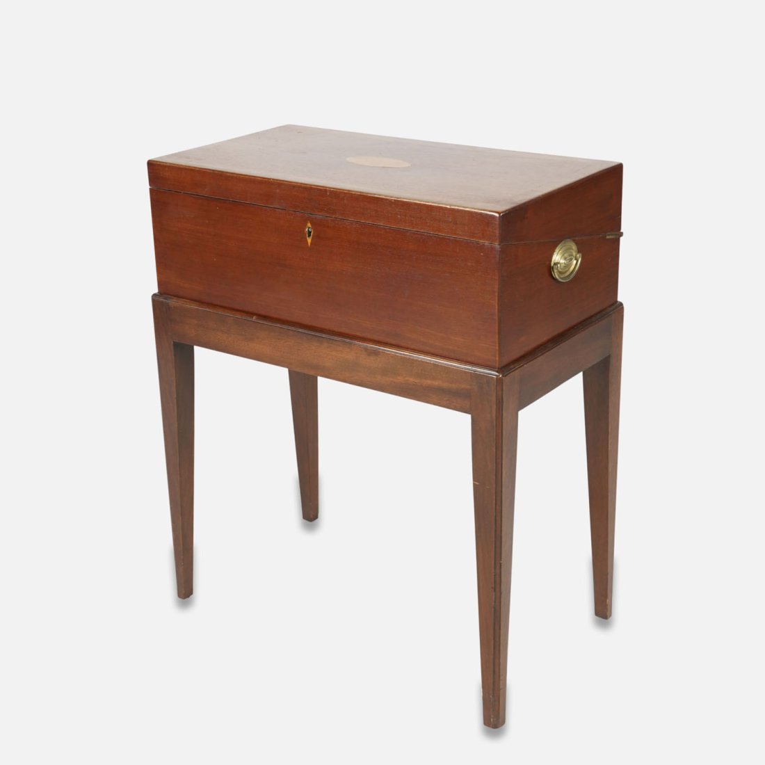 Antique 19thC Walnut Lap Desk On Bench Made Later Stand by Wurster (1 of 14)