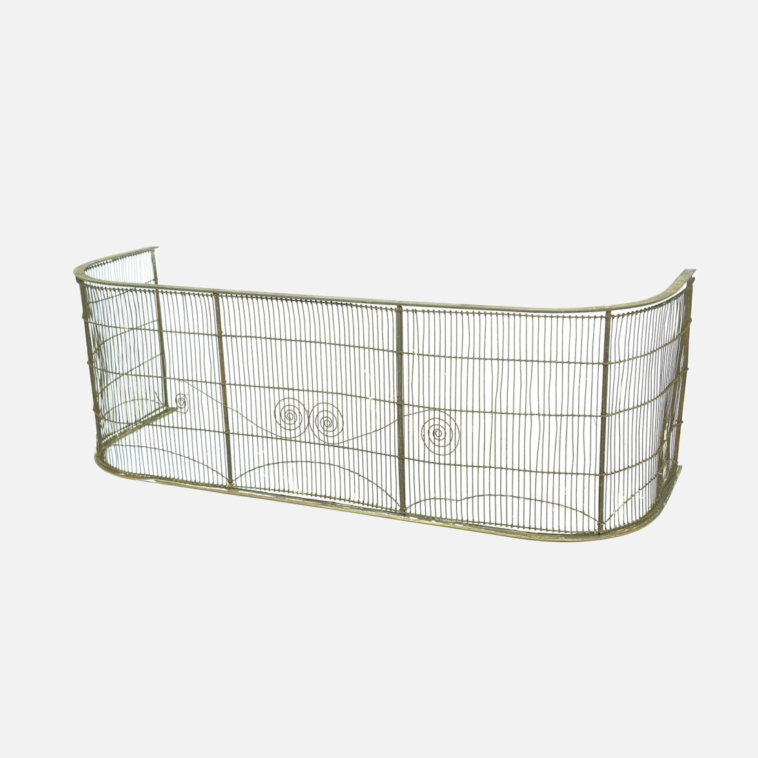Brass and Wire Work Fireplace Screen (1 of 9)