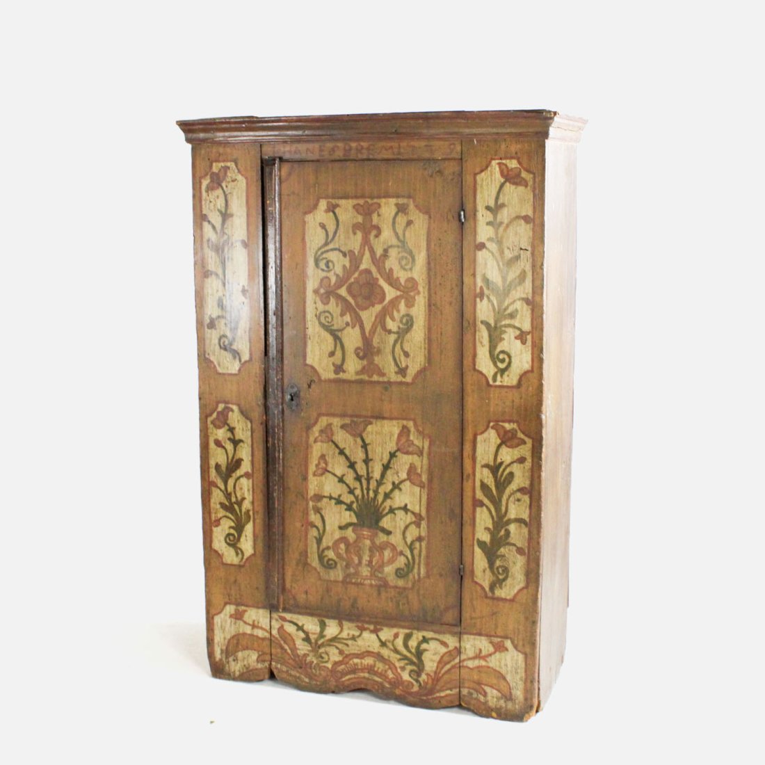 Antique 18thC German Hand-Painted Schrank Wardrobe (1 of 14)