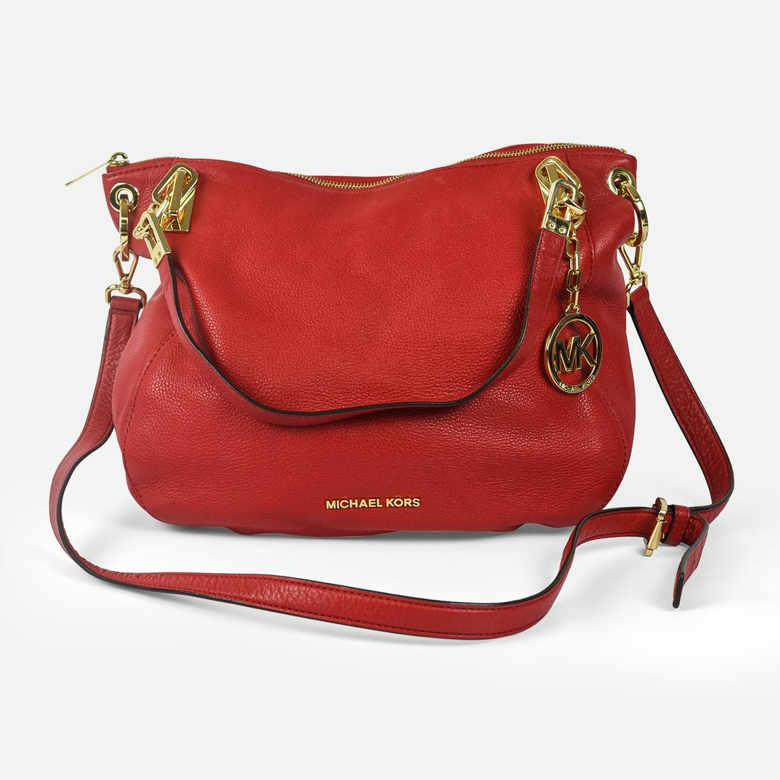 MICHAEL KORS Red Leather Bag (1 of 10)